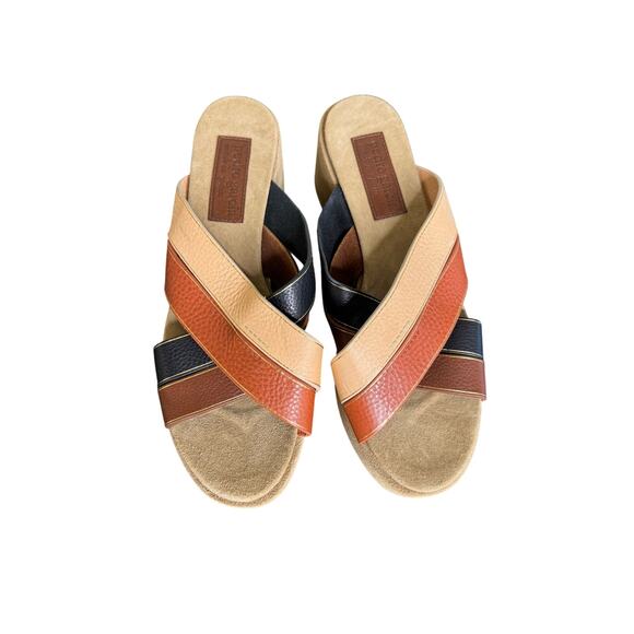 Pedro Garcia NWOB Nirou Platform Sandal in Multi Vachetta Size 39.5 - Picture 2 of 9